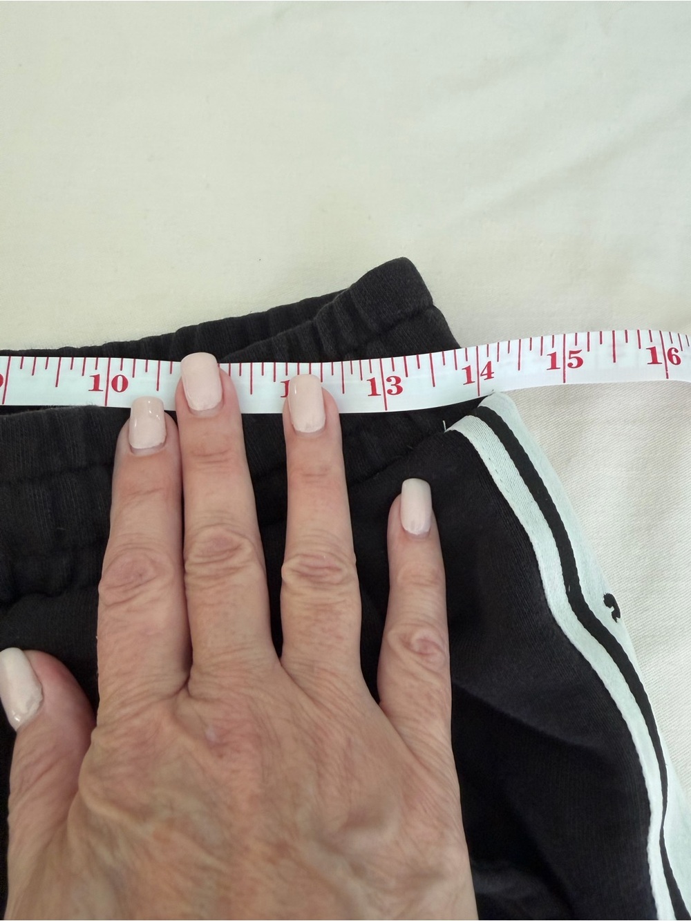 Puma Black Athletic Shorts with White Side Stripe Sz Medium - Picture 7 of 8